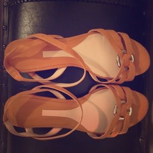 Orange H&M sandals